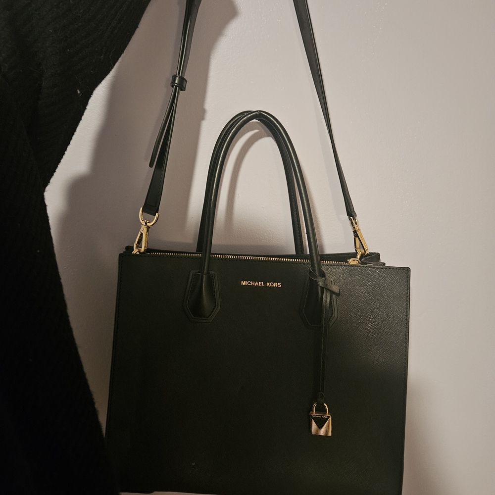 Michael Kors Black Saffiano Leather Tote Bag